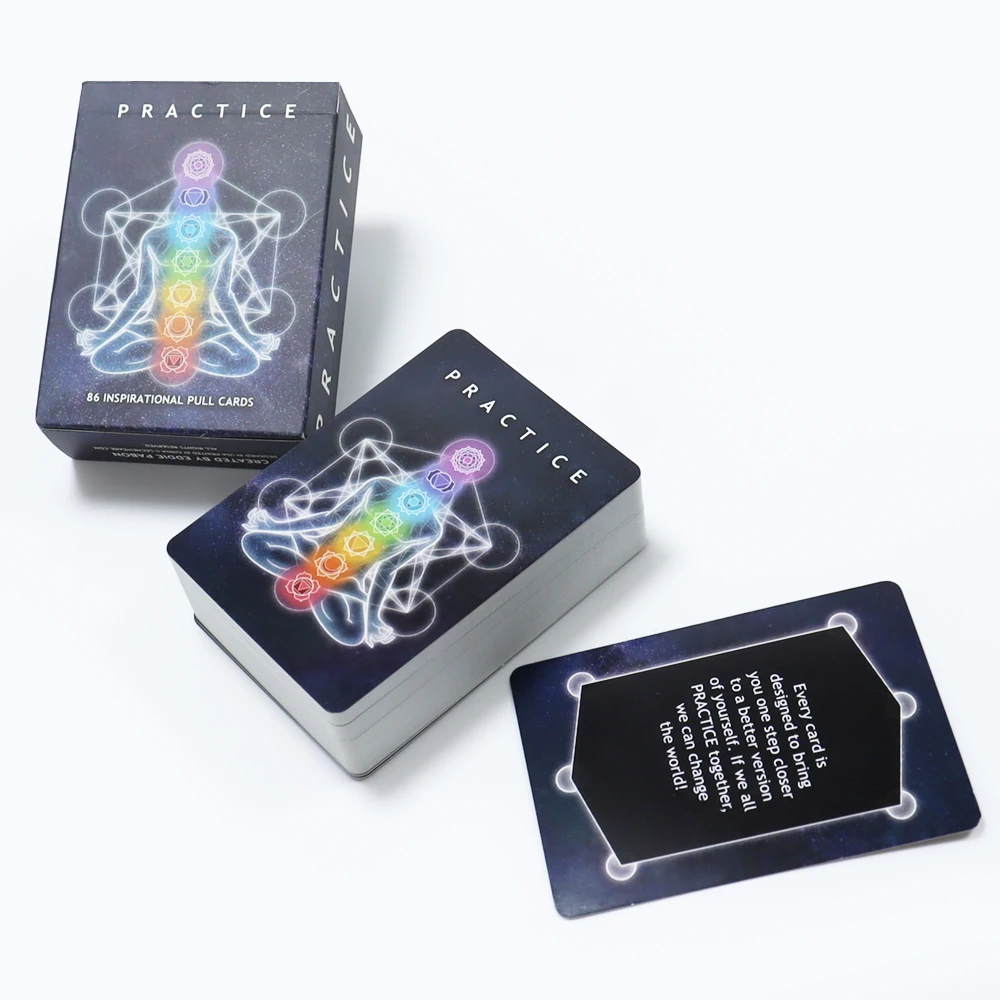 customized printed mysterious tarot cards Factory printing divination oracle tarot card for women with guidebook