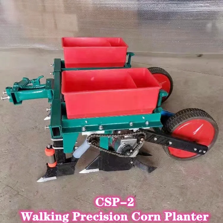 Hand Held Corn Soybean Sowing and Fertilization Integrated Machine Planter No Tillage Machine Maize Planter Machine 2 Rows SCP-1