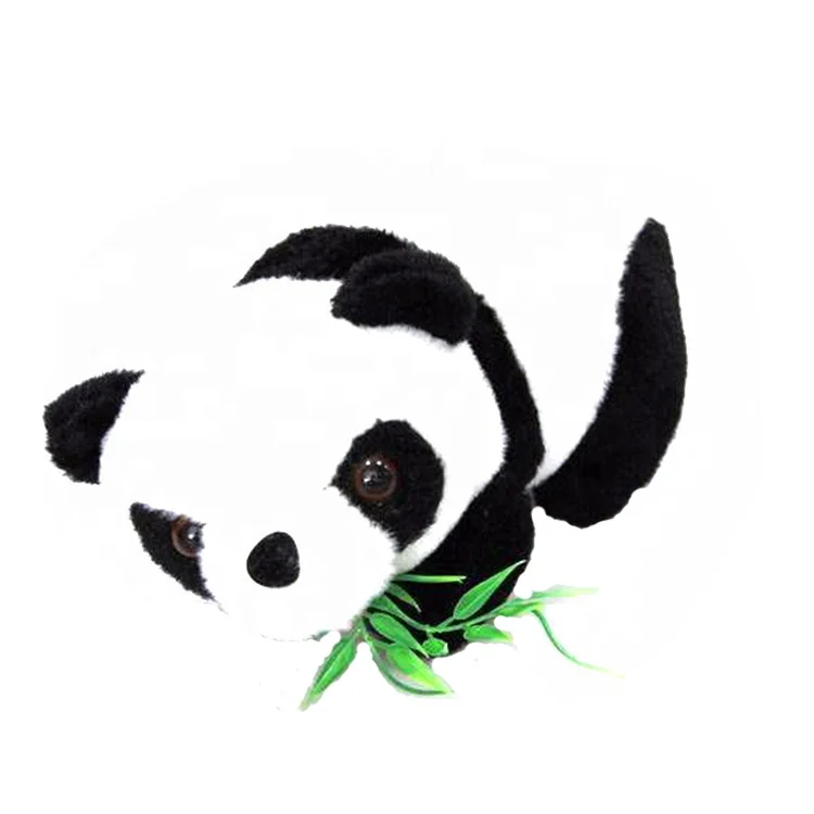 
Custom stuffed big eyes panda plush toy soft real life panda toy 