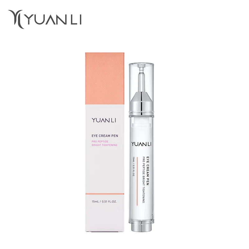 YUANLI Pro Peptide Eye Cream Pen Anti Blue Light Wrinkle Reduce Dark Circle Puffiness Tightening Moisturizing Soothing