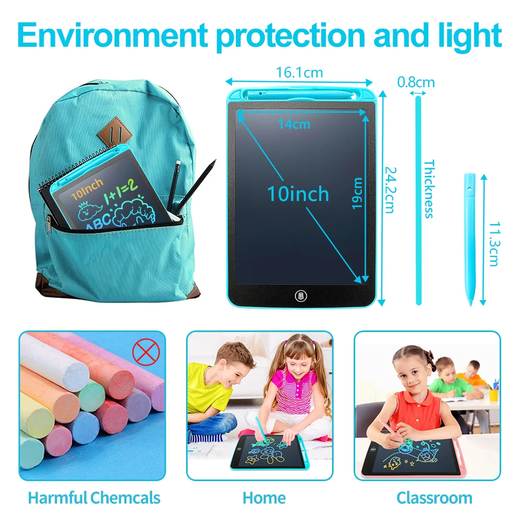 Customizable logo digital writing colour screen lcd writing tablet graffiti board for kids drawing writing tablet With Lock Key