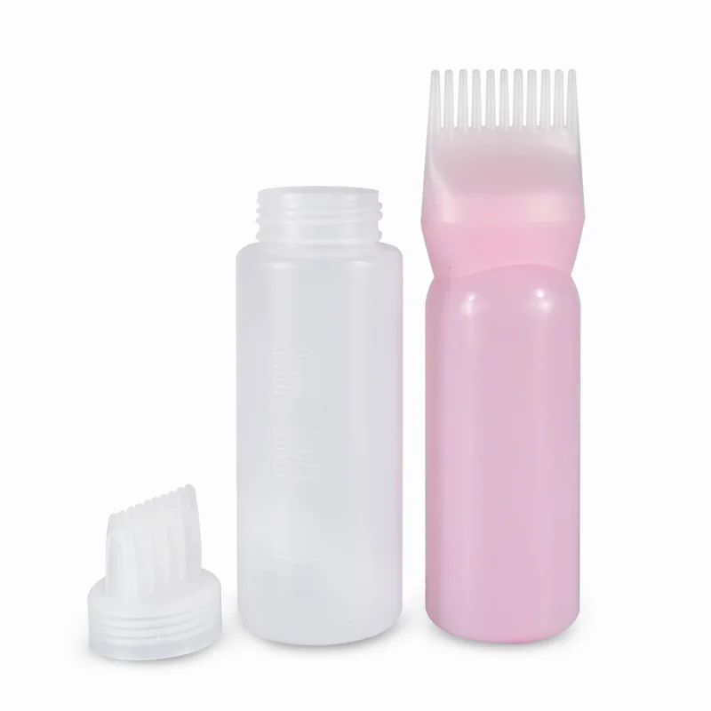 Beauty Salon 6oz 170ml Graduated Biodegradable Refillable Container Hair Dyeing Bottle For Hairdressing