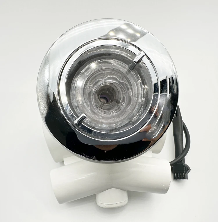 china product manufacturing ABS Plastic Chromed Cover Jet Bath Spa Bathtub Jet With Led Light Bathtub Accessory Spa Jet Nozzles