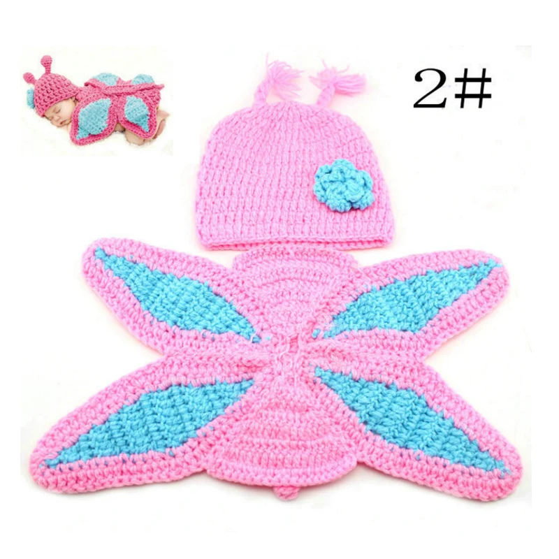 Noble Hand-made Knitting  Newborn Baby Photography Clothes Set for Children Christmas Gifts