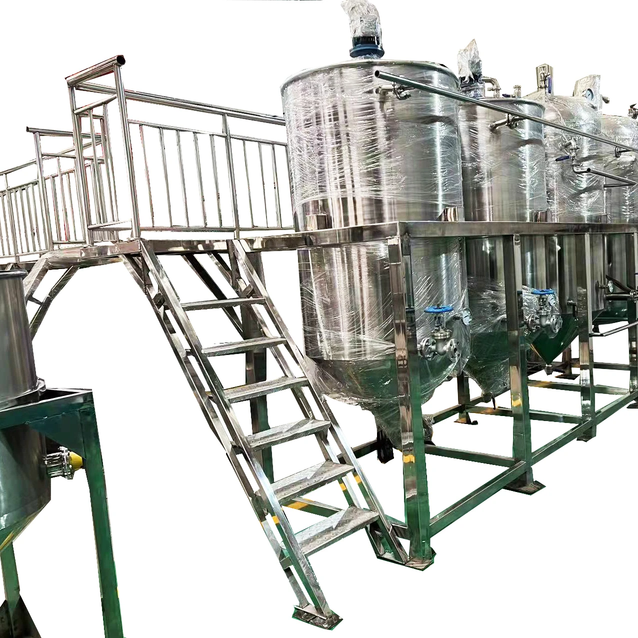 Small Used Machinery Equipment Recycle Mini Soya Plant Cooking Oil Purification Refinery Machine