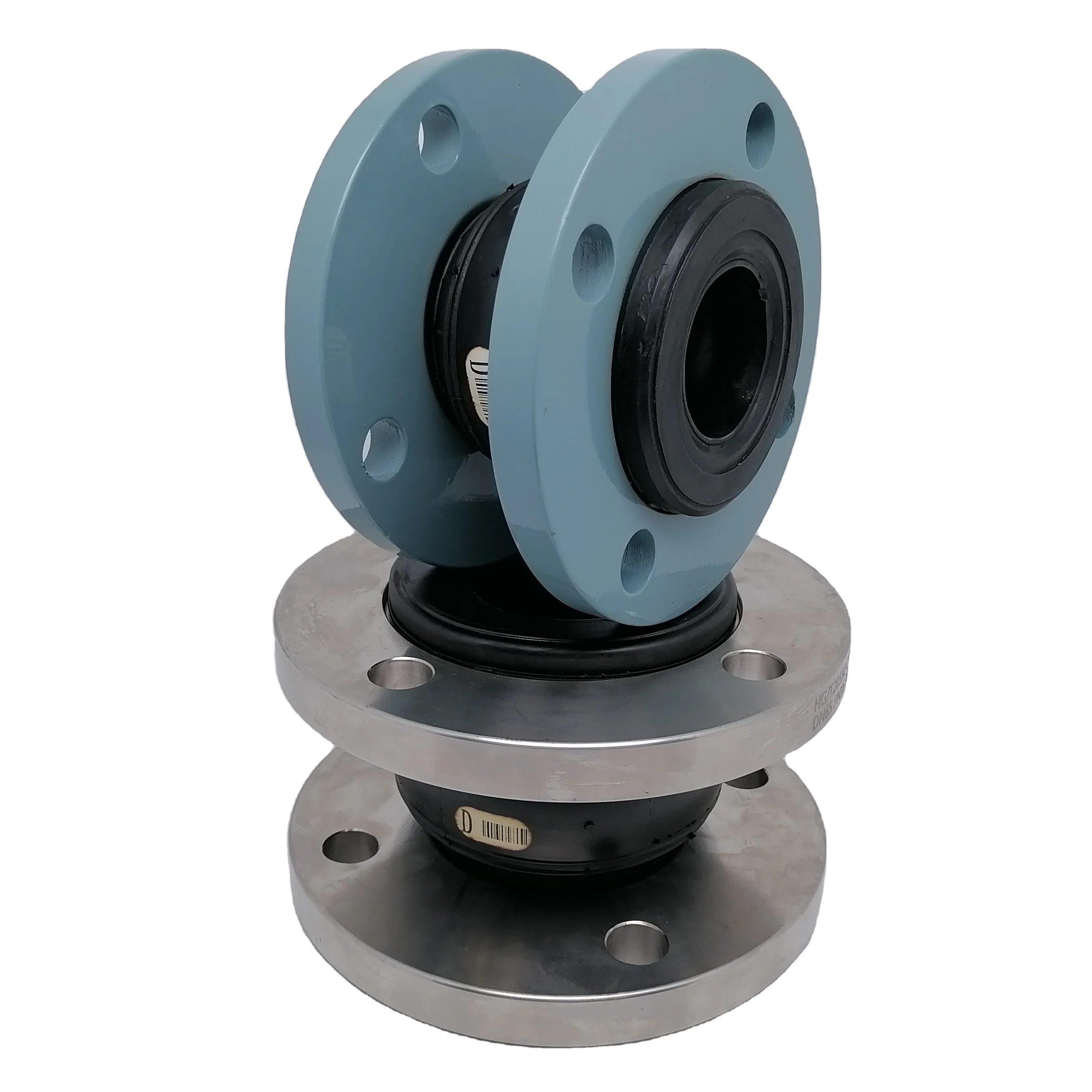 Expansion Joint EPDM High Density Three Sphere Four Ball Rubber NBR Exspantion Joint Rubber Round Flange Pipe Flange Adapter