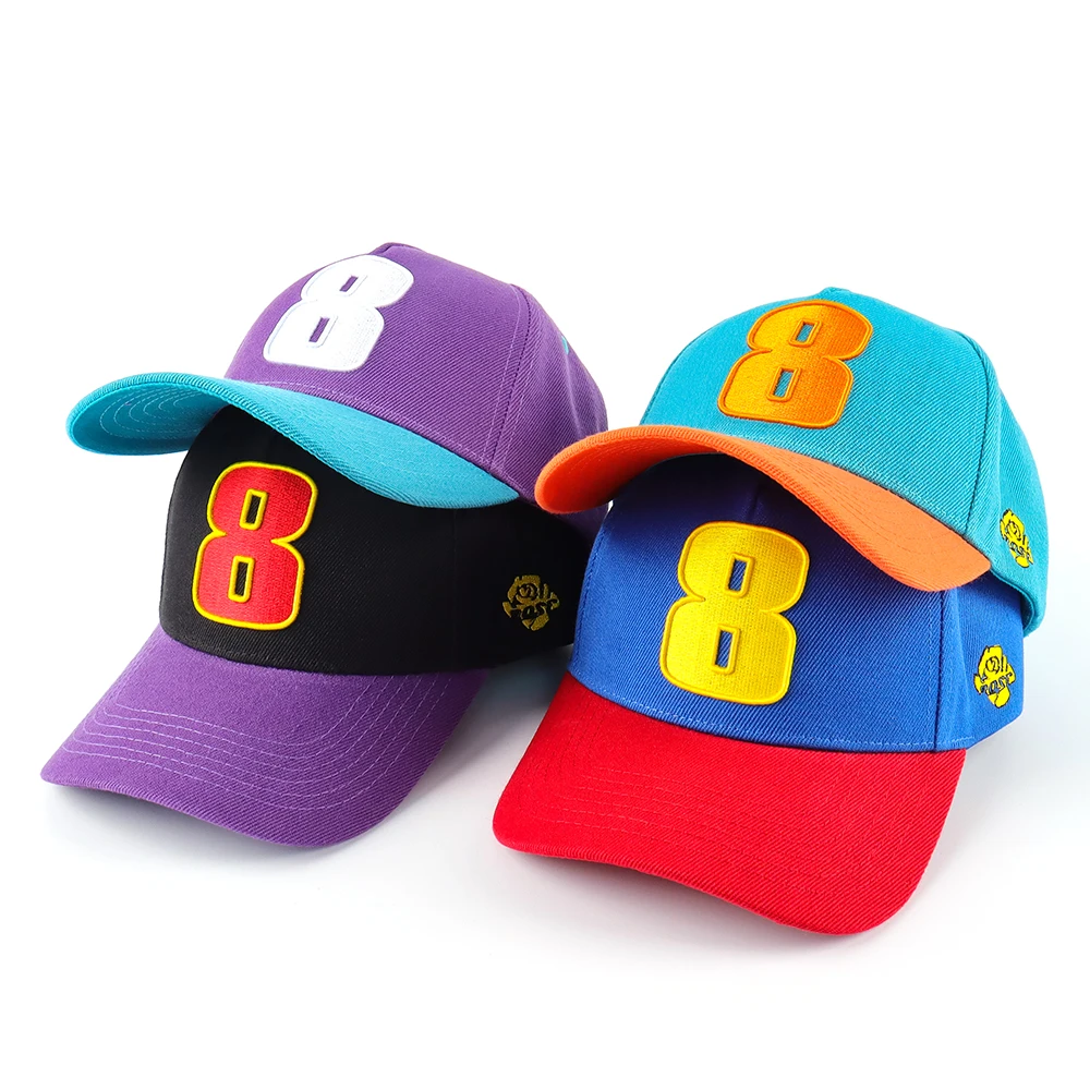Factory Price Luxury Custom embroidery logo 5 panel A Frame Exclusive Two-Tone Sport Baseball Hats Multicolor Under Brim Cap