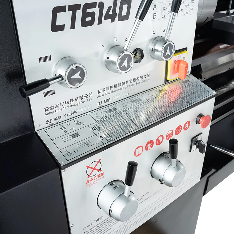 CT6140 big spindle Industrial Heavy Duty Manual lathe for metal working 1000mm metal lathe