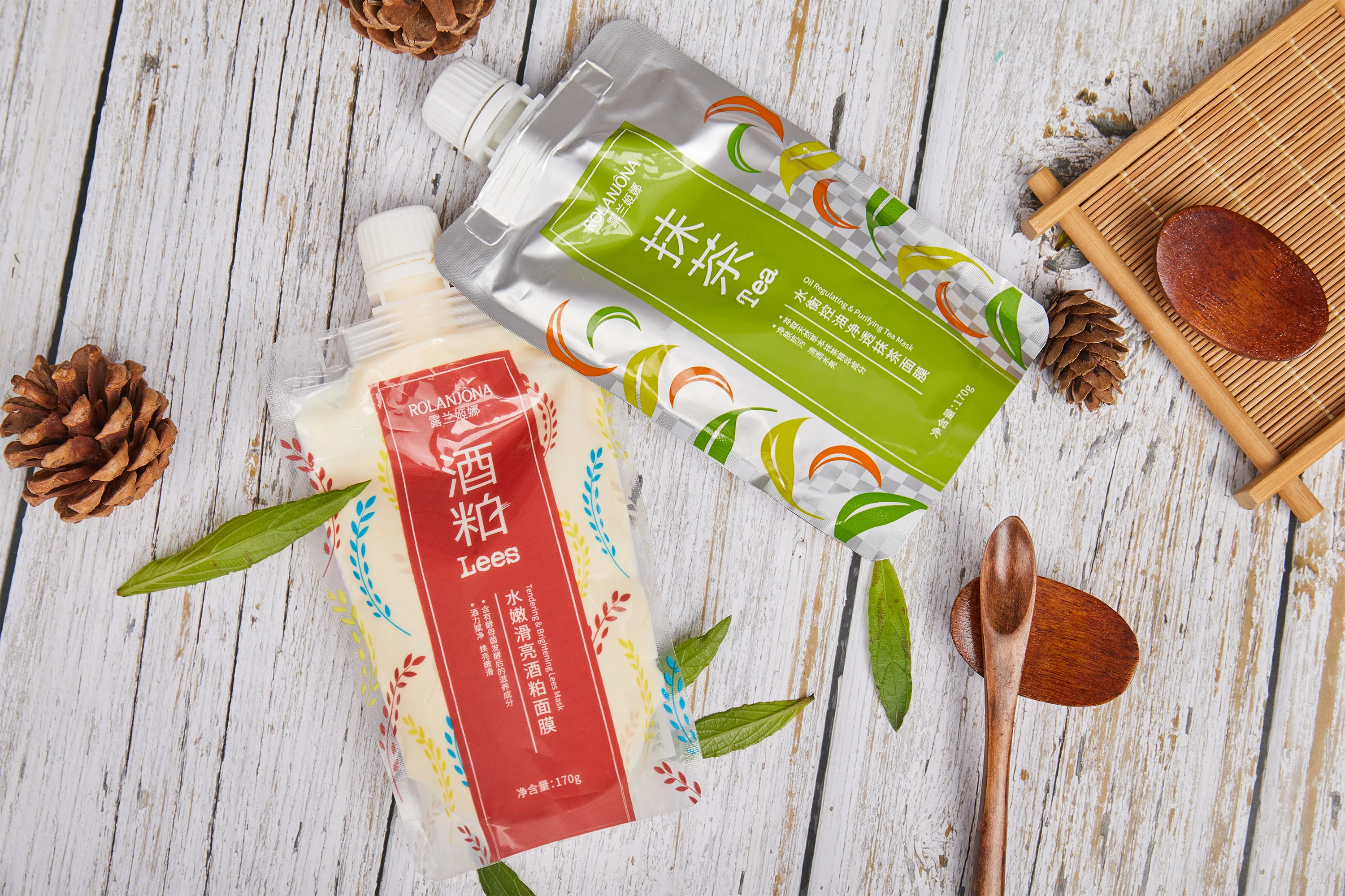 Private label OEM sake lees clay mask mud facial mask