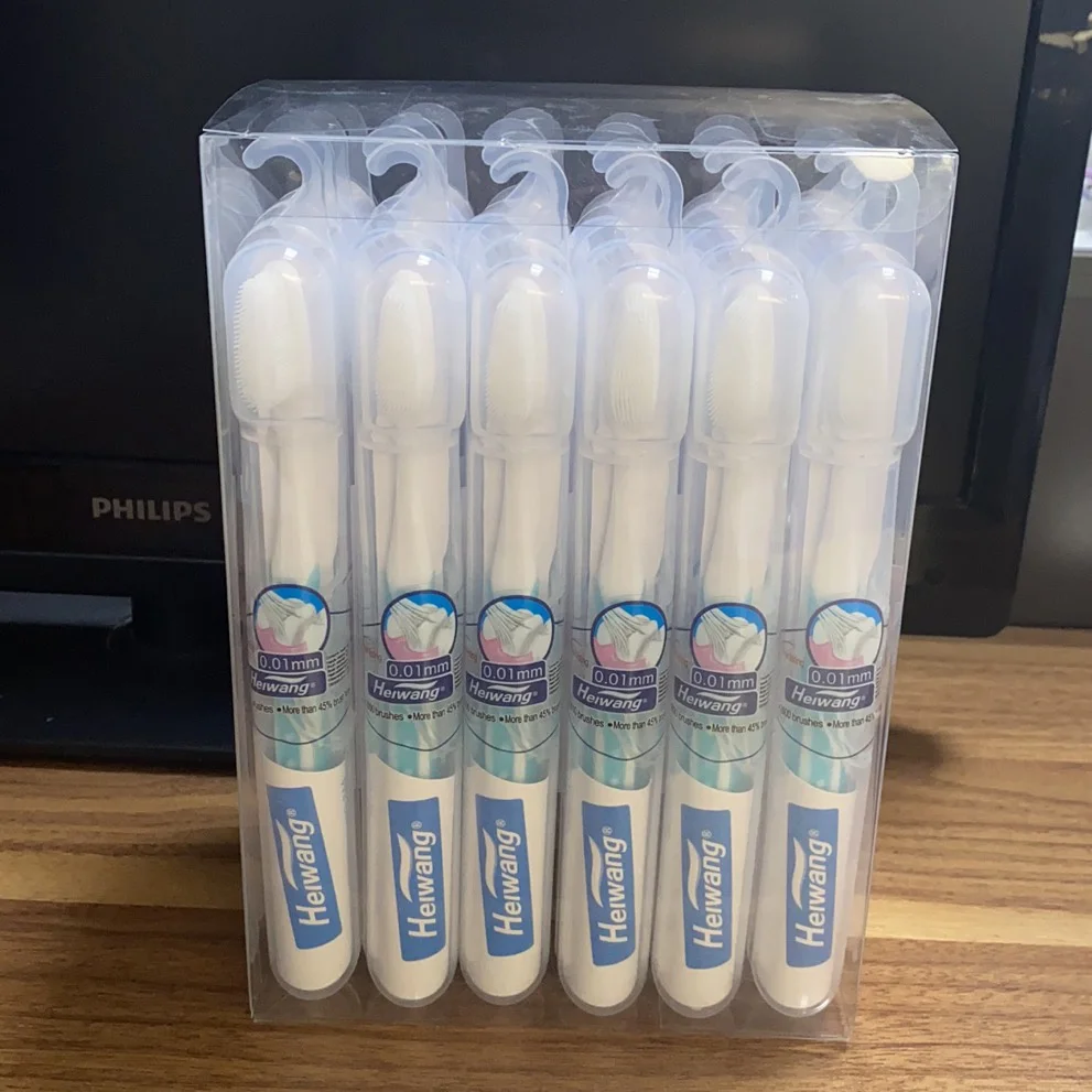 Factory New package nano travel tooth brush with PVC tube case