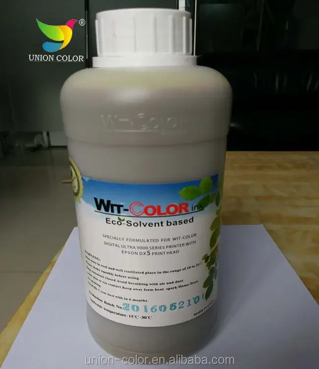 Wit Color Eco Solvent Ink for i3200/XP600/dx5 Eco Solvent Printer