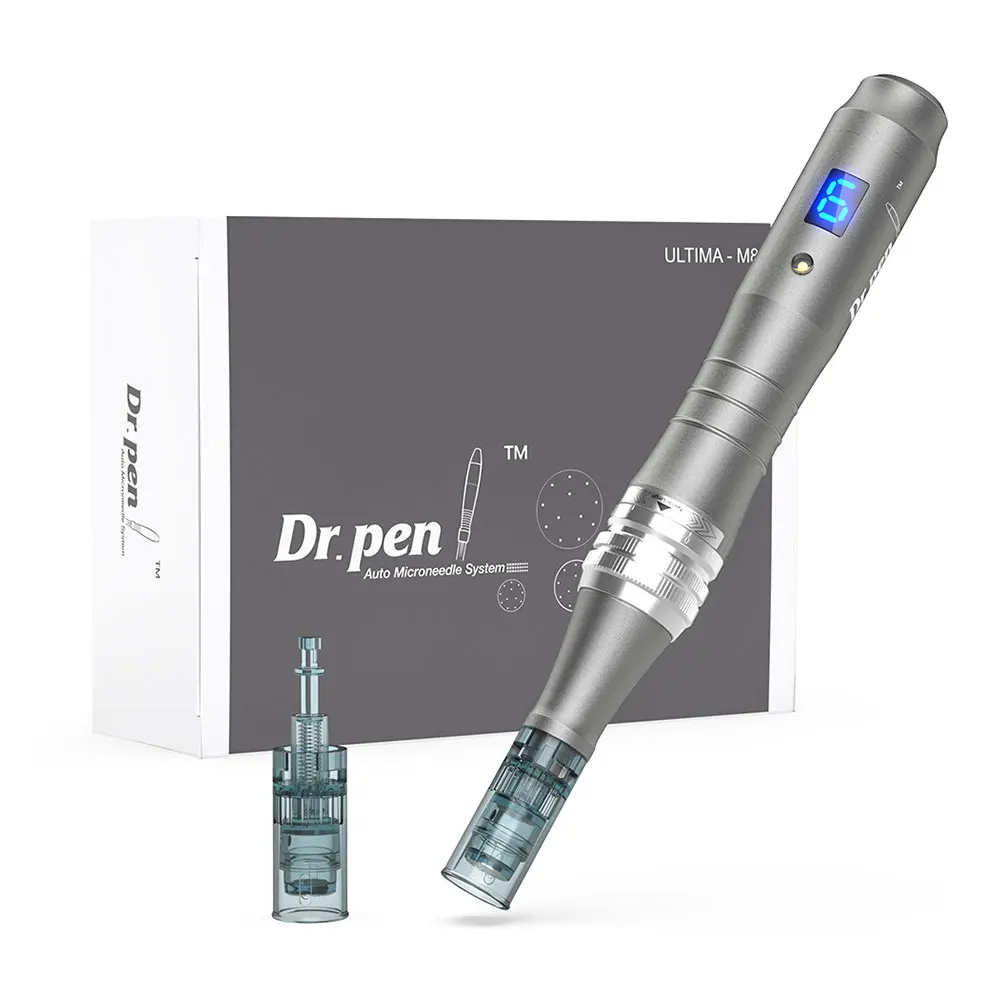 Digital 6 level wireless battery 16 pins dermapen needles dr derma pen m8 cartridges miconeedling pen