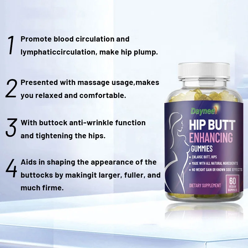 Bbl gummy Candy Buttock Booster Bigger Butt Lift Growth hip Enlargment Enhancement Gummies For Butt Buttocks