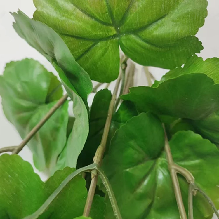 Hot selling Geranium 9 Bush christmas flowers artificial wall backdrop artificial flowers decor