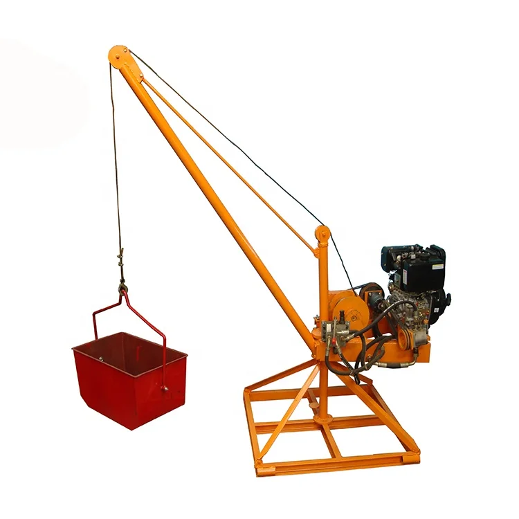 
0.5T 1T lifting capacity 360 degree pick up small mini crane for sale 