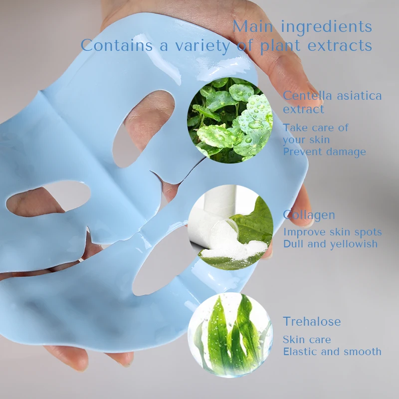 Korea Face Sheet Mask Natural Organic Moisturizing Cryotherapy Rubber Mask Manufacturer