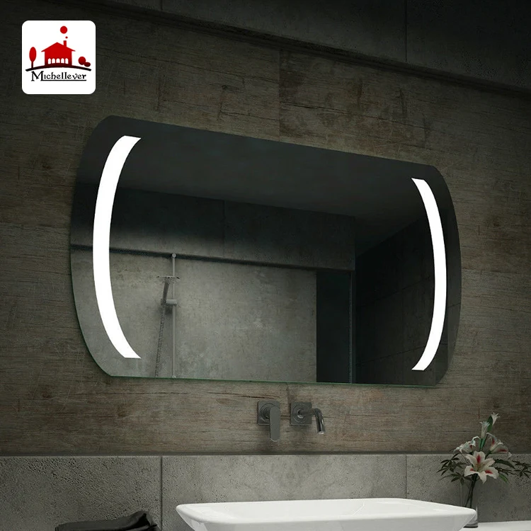 irregular shaped sri lanka luxury bathroom decor mirror hotel home center led bathroom smart vanity backlit lighted mirror