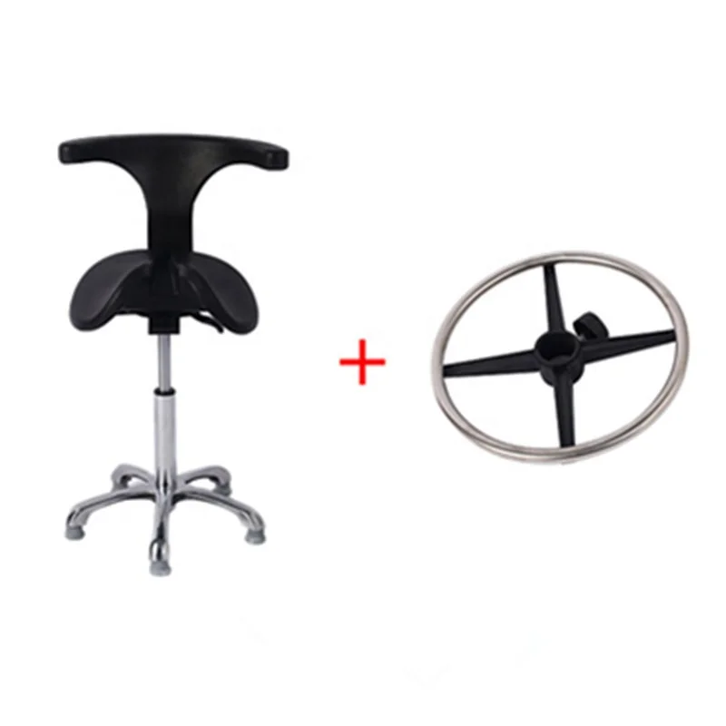 High Quality Black PU foam adjustable Antistatic laboratory Ergonomics Chair stool