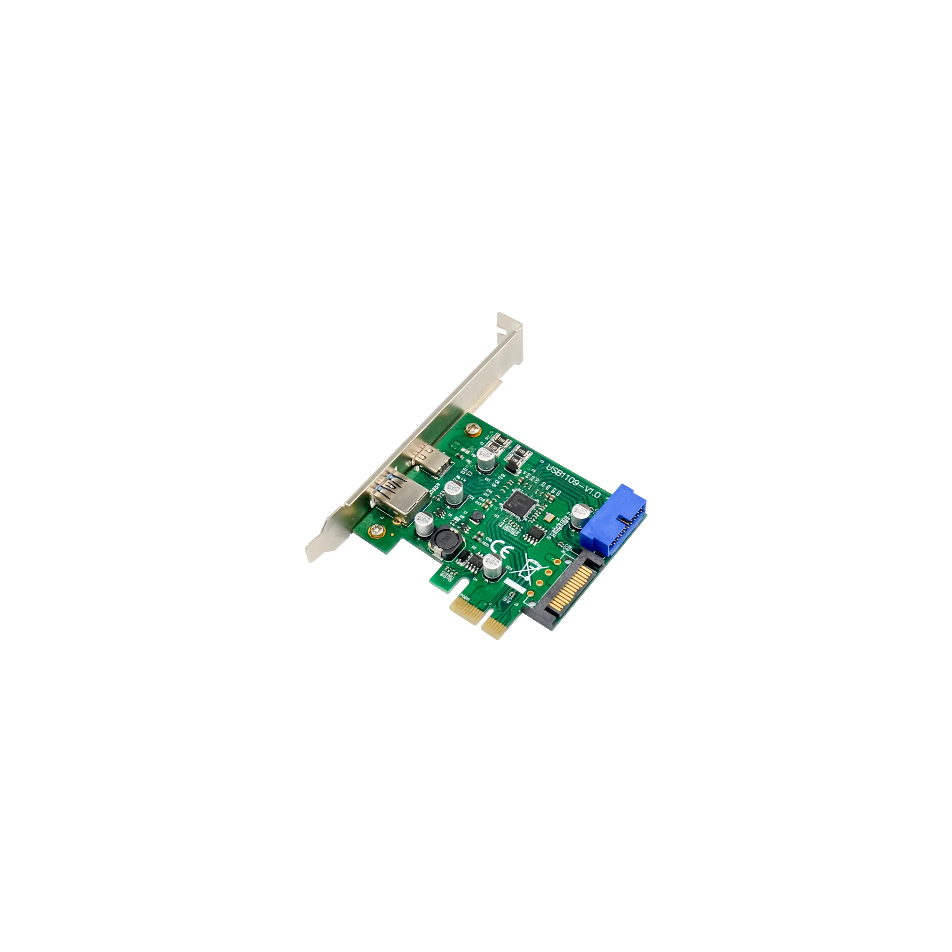 High Quality Good Price PCI Express USB 3.0 Type C Port 20 Pin 2.4A Output Expansion Card