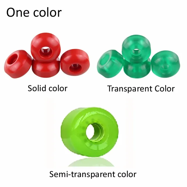 Factory Sale 52mm 53mm 54mm 55mm 56mm 100A Conical Mini Skateboard Wheels With Bearings