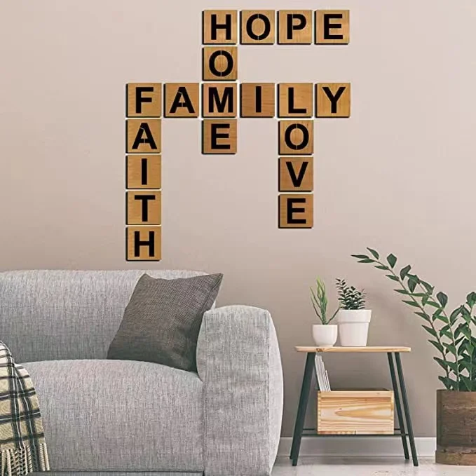 Alphabet Craft Stencils and Number Art Craft Stencils Number Templates Letter Stencils for Wood Wall Fabric Floor