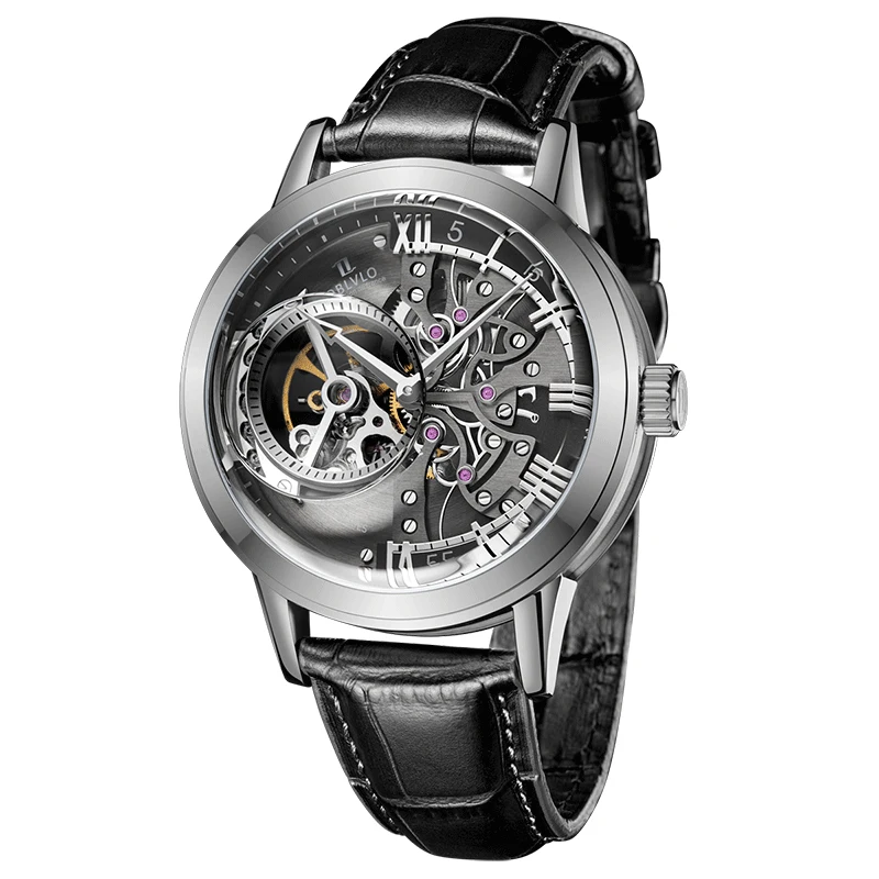High End New Stainless Steel Watch Tourbillon Automatic Movement Mechanical Watches For Men
