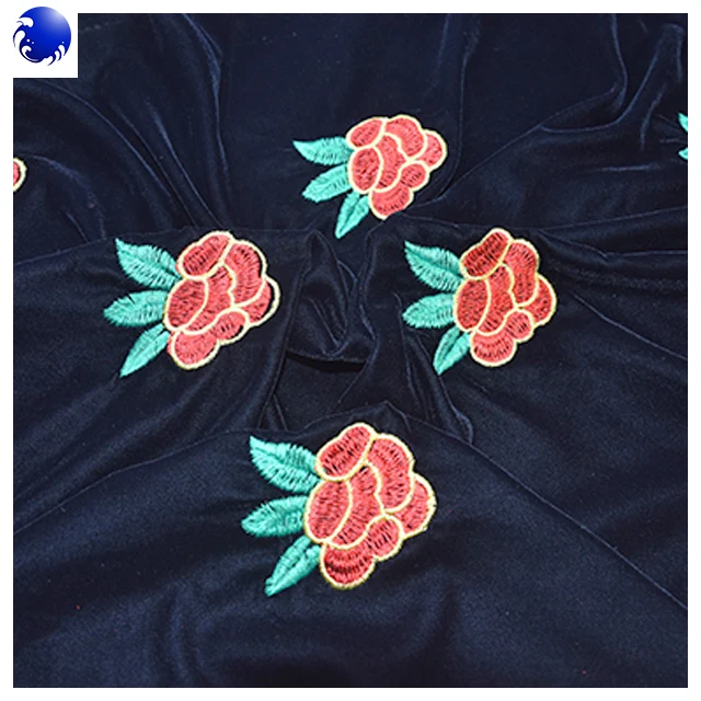 cheap 5000  fabric with embroidery design for sofa made in changzhou jiangsu micro velvet