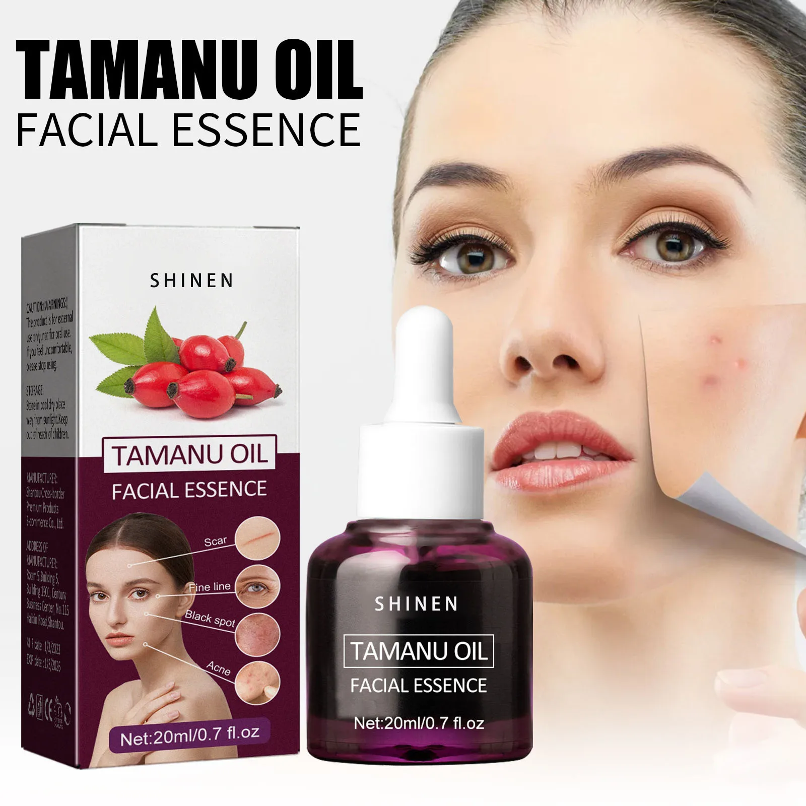 Skin Care Bulk Order For Anti Acne Calm Down Hydrating Smoothing Anti Aging Tamanu Seed Oil