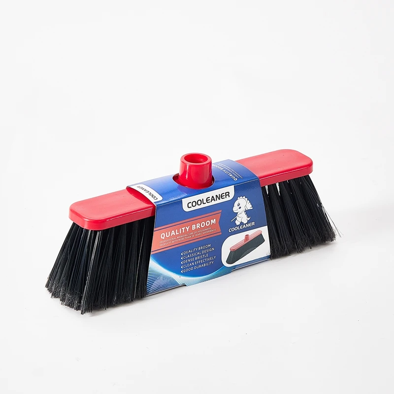 Factory Ready To Ship Sweeping Broom Household Plastic Broom Head Plastic Floor Cleaning Broom