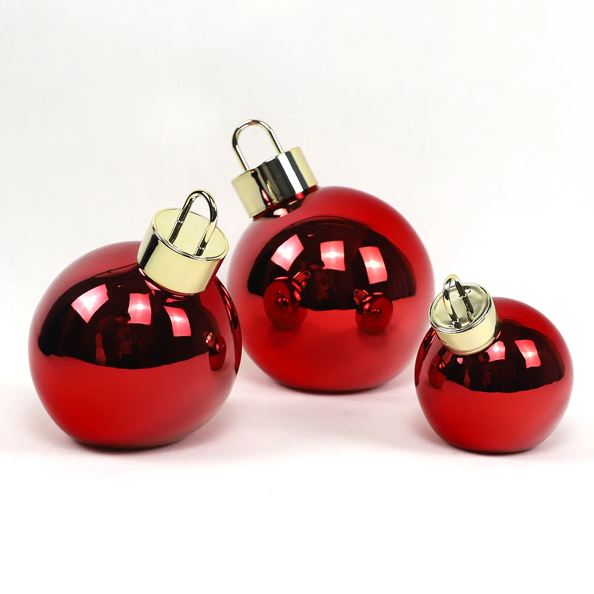Wholesale Giant Fancy Led Globe Spheres 20 25 30cm Christmas Handcrafted Large Red Ball for Decoration