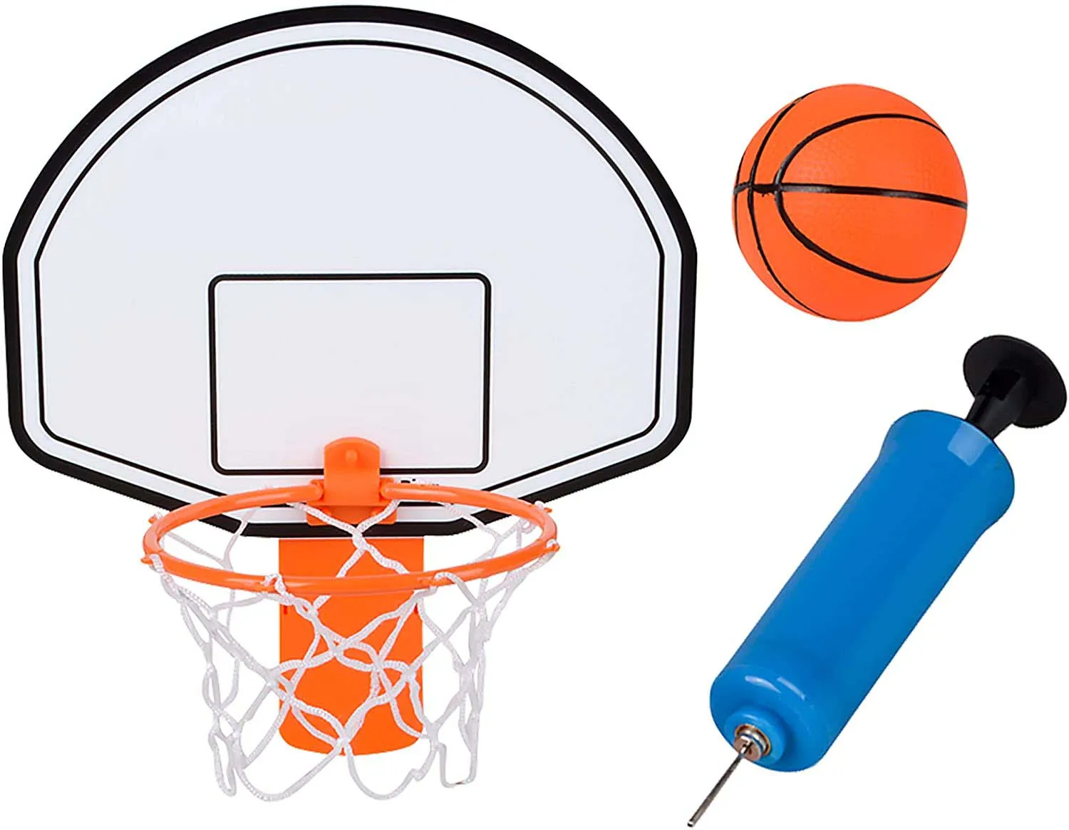 Mini Basketball Hoop Trash Can Set  With  Inflatable Mini Rubber Basketball & Pump