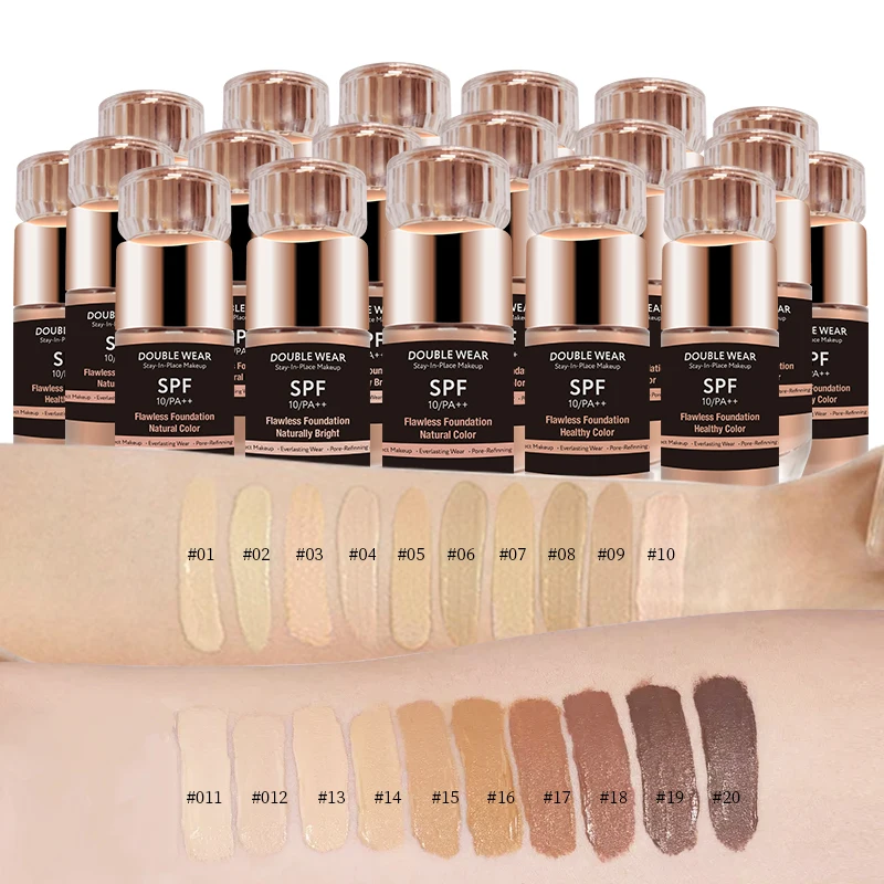 Waterproof Private Label Makeup Full Coverage Liquid Foundation Cream for  Black Skin