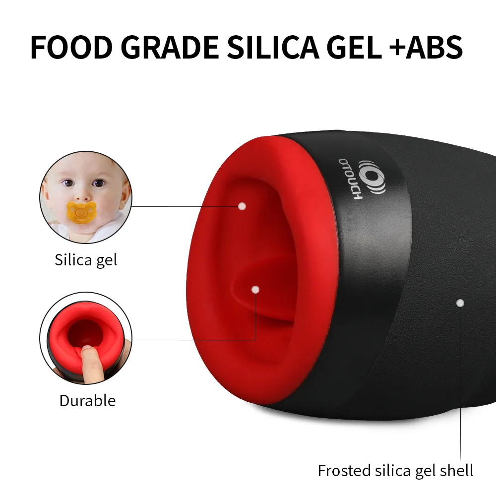 Mouth Shape Heating Vibrating Licking Oral Masturbator Cup Automatic Male Masturbators Cup Adult Toys for Men Sex