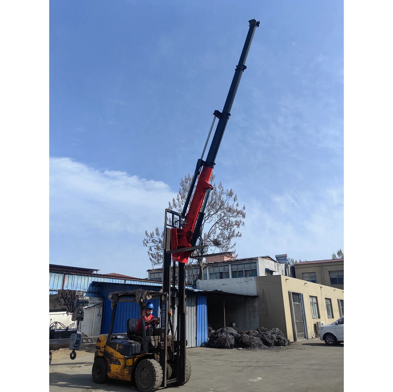 3 Ton Forklift Telescopic Arm Lifting Equipment Telescopic Arm Boom Hydraulic Lifting Crane For Forklift