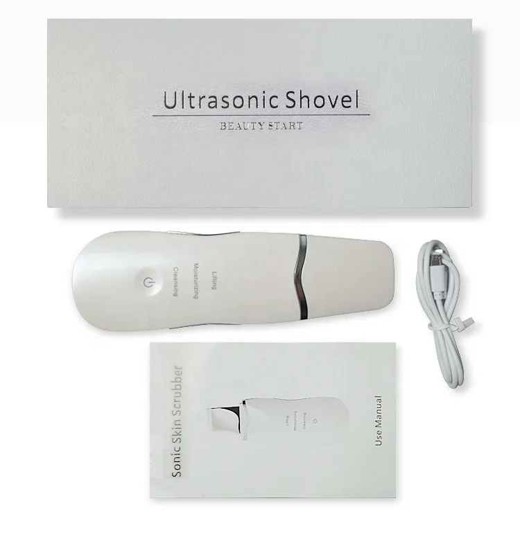 OEM Best Selling Products 2021 Electric Skincare Tools Ultrasonic Skin Scrubber Machine With Private Label