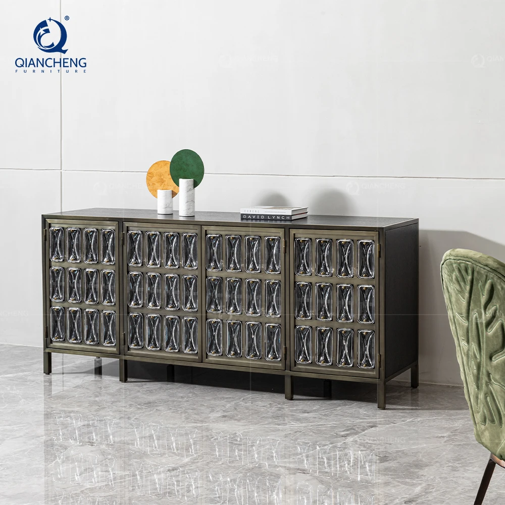 customization bedroom chest of drawers dining room furniture kitchen black solid wood cupboard buffet sideboard cabinet luxury