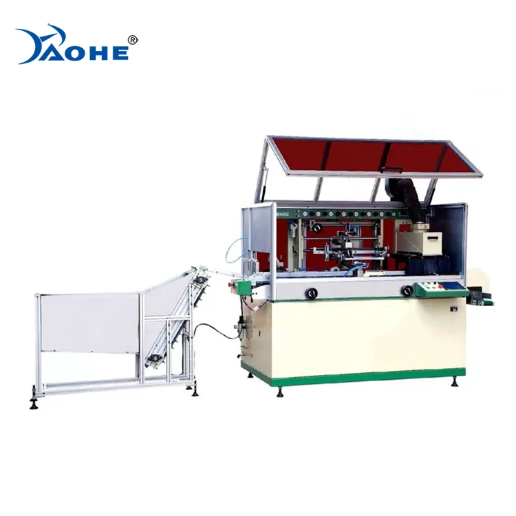 Silkscreen Equipment Automatic UV Screen Printer One Color Serigraphie With Auto Feeder
