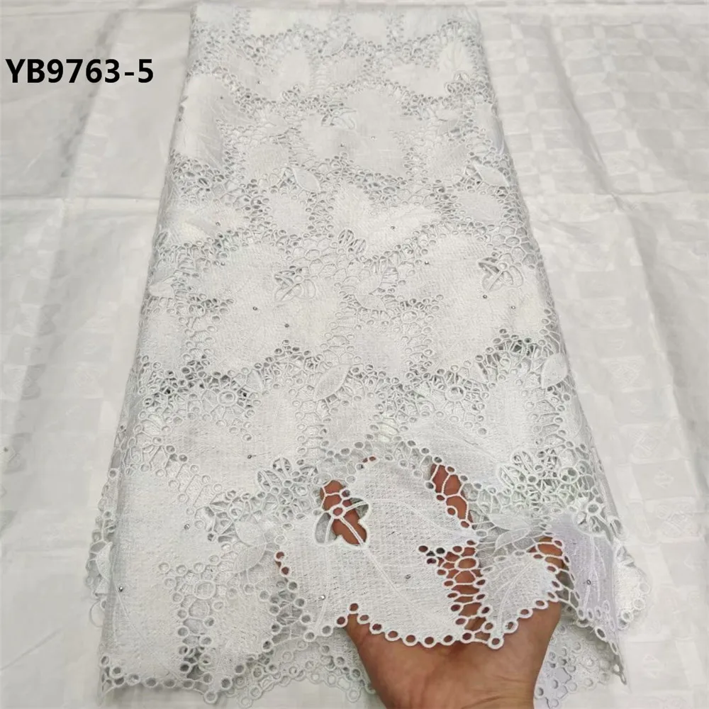 lace dresses Africa french tulle fabric 5 yards colorful water soluble lace fabric