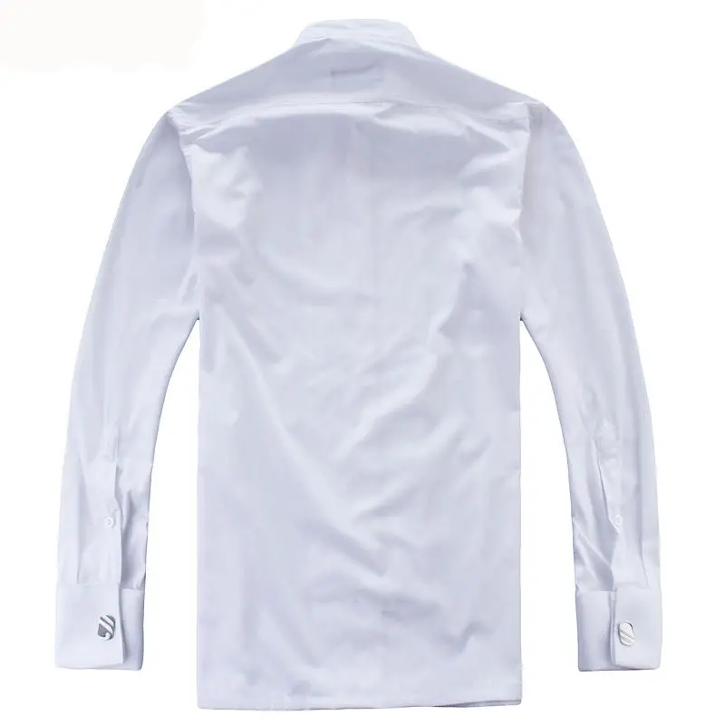 OEM/ODM рубашка под смокинг в французском стиле с воротником в форме крыла для мужского свадебного ужина