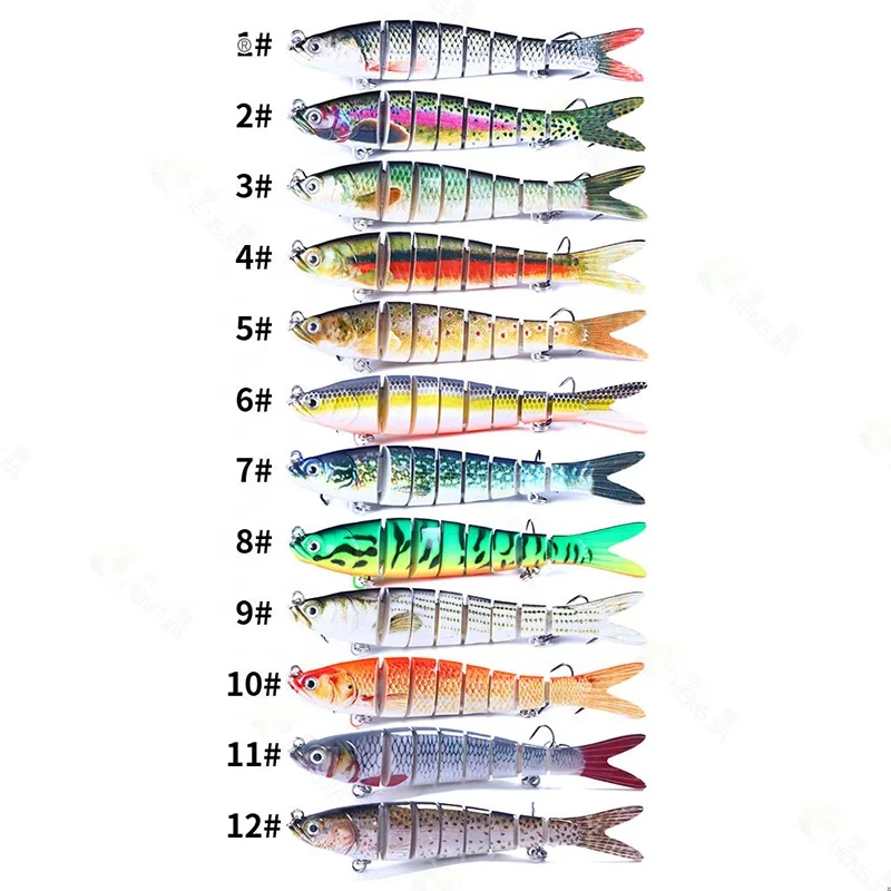 140mm/27g Sinking Wobblers Fishing Lures Jointed Crankbait Swimbait 8 Segment Hard Artificial Bait For Fishing Tackle Lure