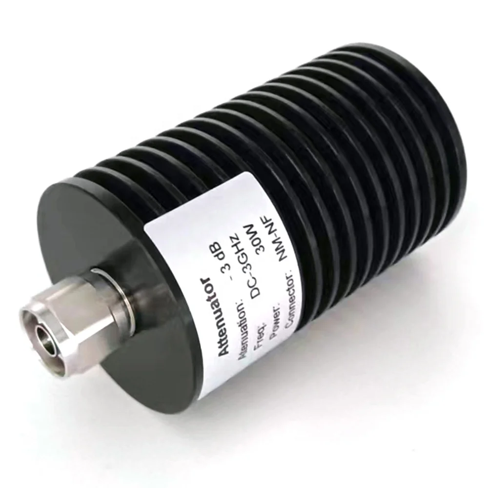 Raynool 7 dB Fixed Attenuator SMA Male to SMA Female Passivated Stainless Steel 2 Watts Up to 3 GHz