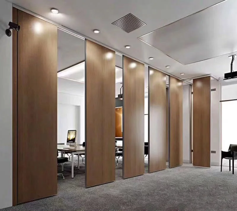 cheap price wooden acoustic sliding folding partition movable walls