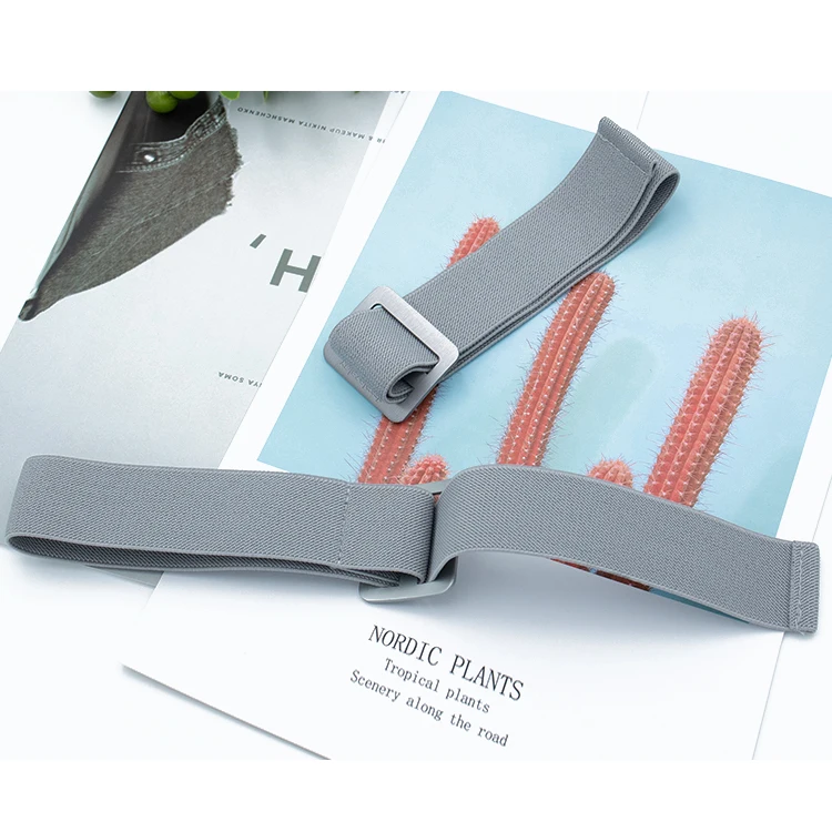 woven recycled webbing strap customized polyester webbing elastic strap belt elastic rubber tape  for massage glasses