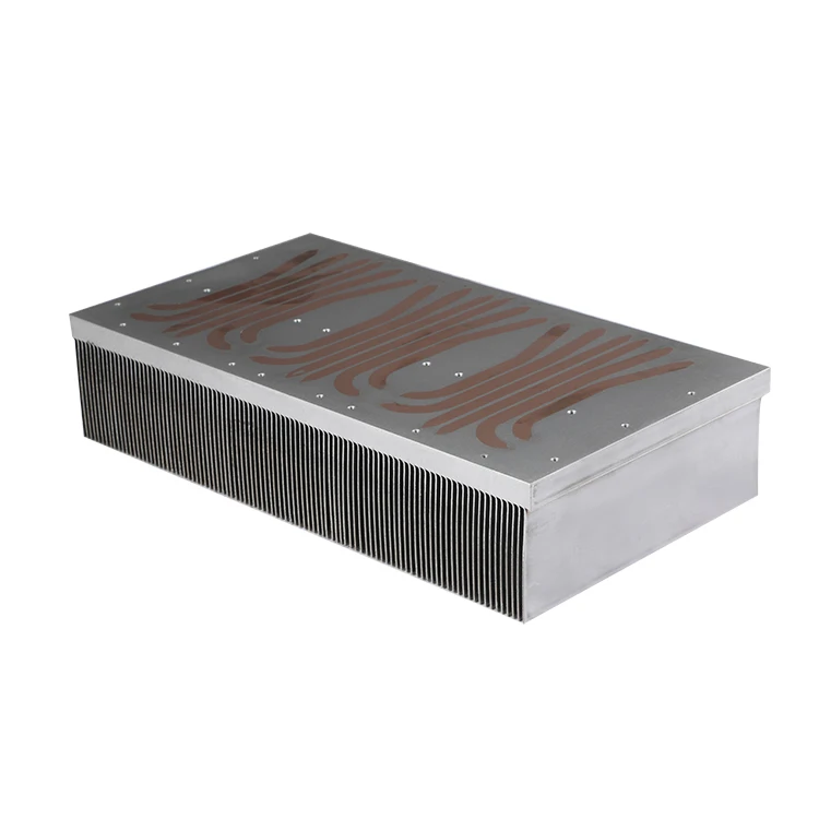 Winshare Thermal Custom High Density Anodized Bonded Fin Skived Power Amplifier CNC Aluminum Cooler Copper Heat Pipe Heat Sink