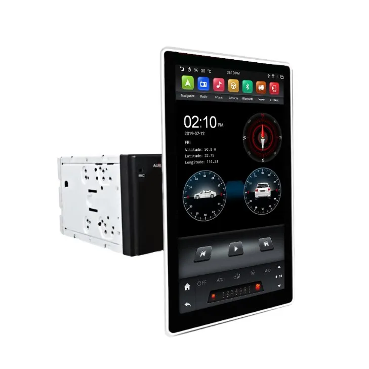 Универсальная автомагнитола, 2 DIN, Android 12,8, 2 + 32 ГБ, GPS, 9,1 дюйма