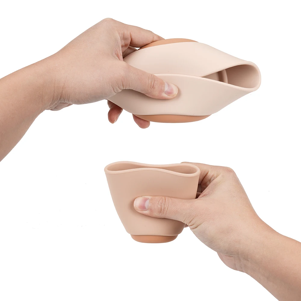 New Design of two-color Molding Food Grade Silica Gel single tableware set