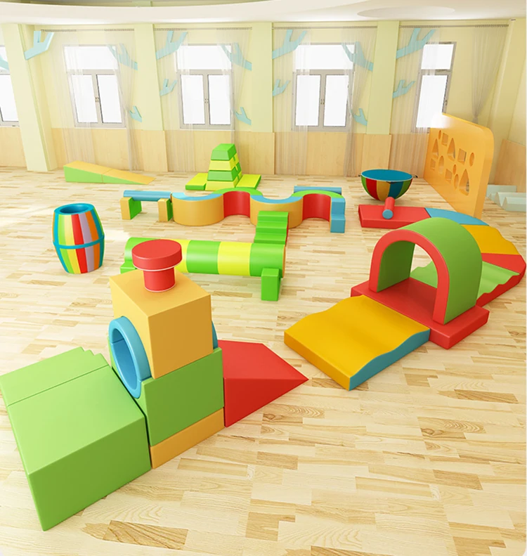High quality Foam soft play wholesale with mat floor soft play gym