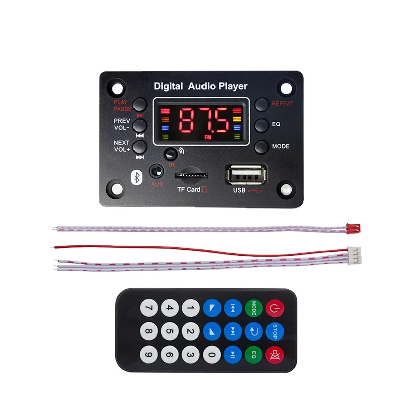 Excellent Sensitivity MP3 Decoder Decoding Board Module New cars MP3/ WMA/AVI/WMV/APE Voice recorder, FM Radio