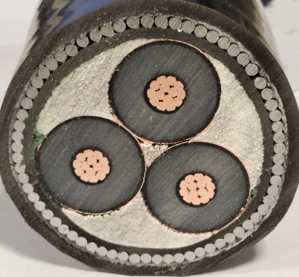 18/30(36) кВ CU/XLPE/CTS/PVC/SWA/PVC YJV32 3*70 мм2 3x70 силовой кабель
