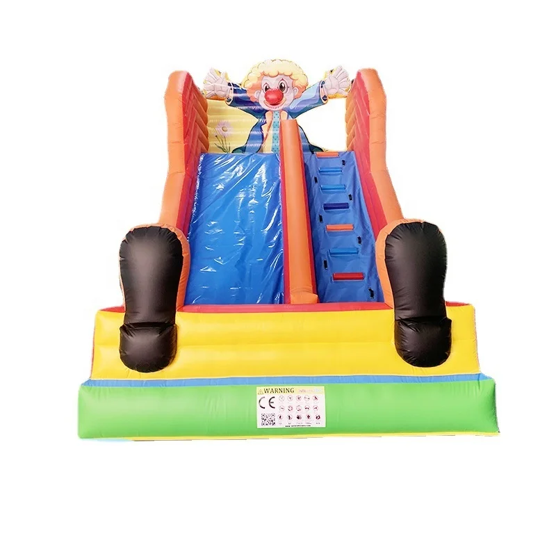 Custom Circus Clown PVC Inflatable Slide for Kids for Carnival & Play